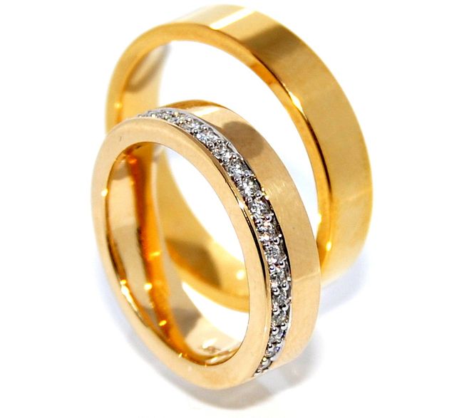 Hovedbilde Gifteringer SuperDeal med diamanter 0.18 carat