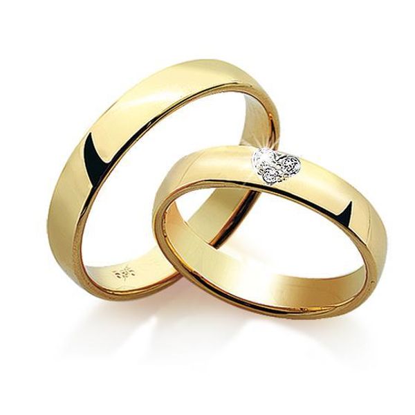 Hovedbilde SuperDeal! Gifteringer med diamanter 0.06 w.si