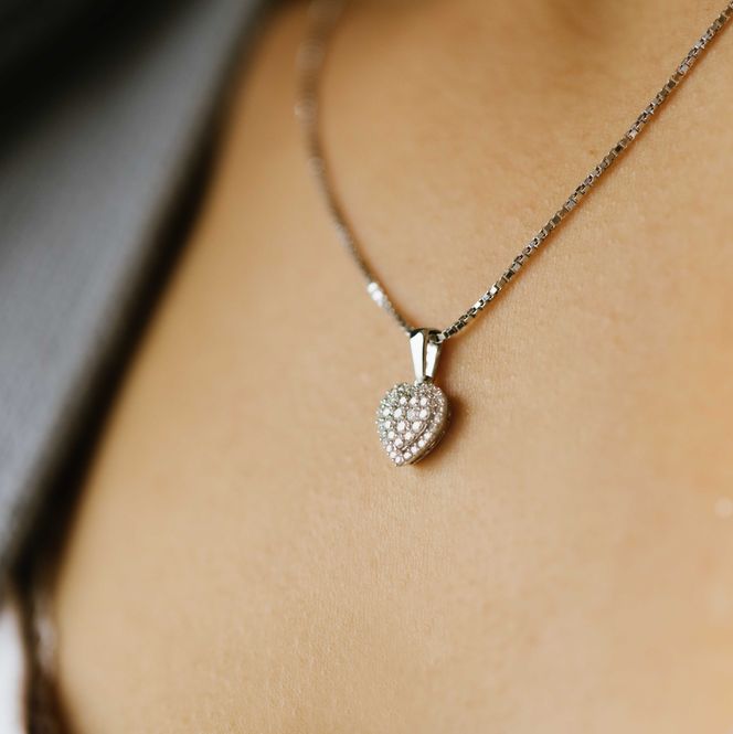 Hovedbilde Diamantsmykke / Diamanthjerte 0.25 carat w.p