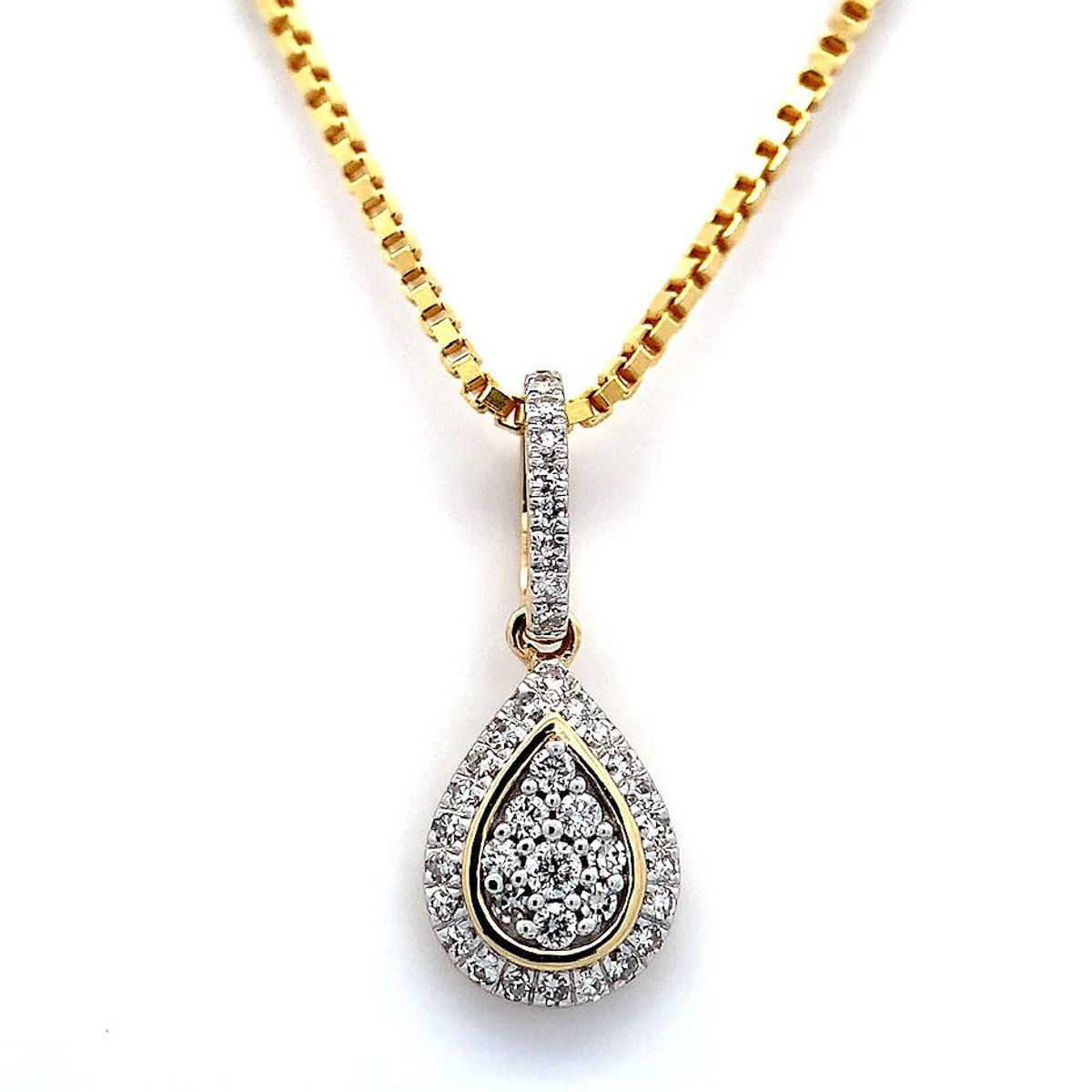 SuperDeal! Diamantsmykke 0.15 carat w.si