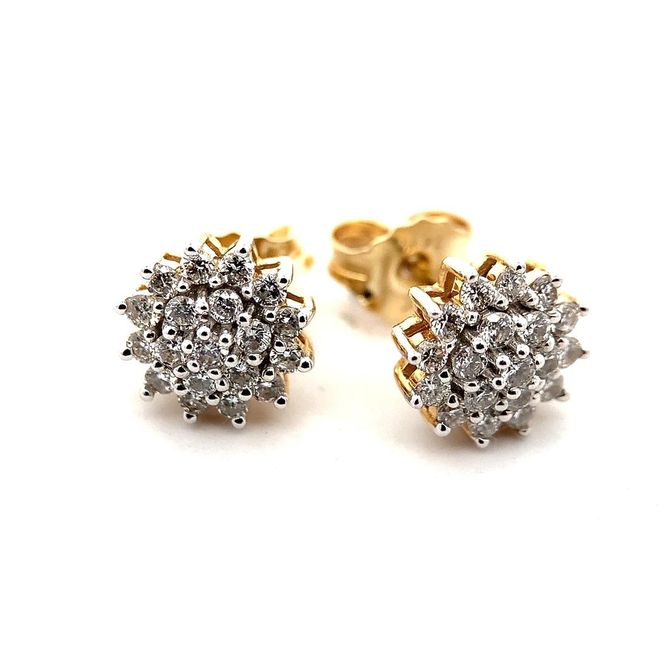 Hovedbilde Diamantøredobber med diamanter 0.36 ct w.si