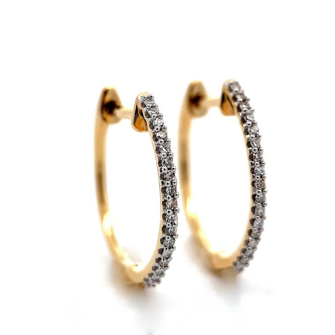 Hovedbilde Diamantøredobber - Diamantøreringer 0.08 carat ...
