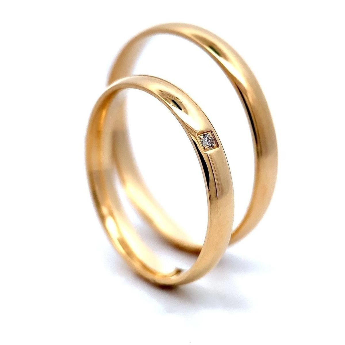 SuperDeal! Forlovelsesringer med diamanter
