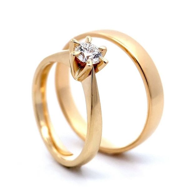 Hovedbilde SUPERDEAL! Gifteringer med diamanter 0.30 carat ...
