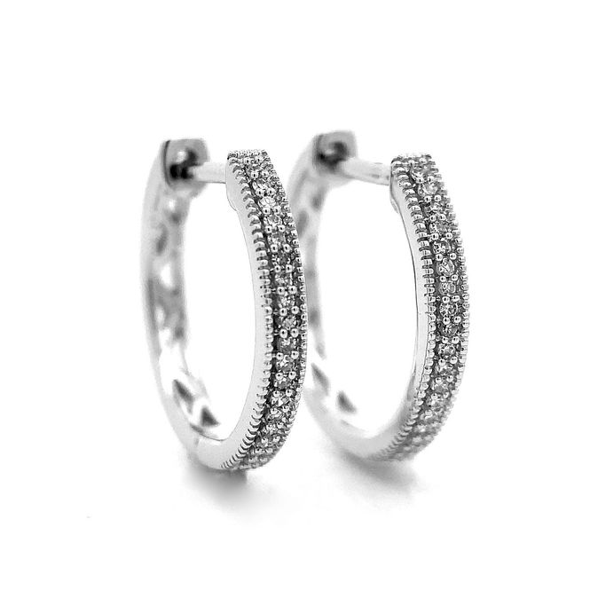 Hovedbilde Diamantøreringer 0.09 ct w.si diamanter 