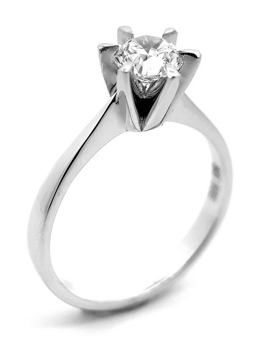 Hovedbilde En stens Diamantring 0.70 carat tw.si GIA 