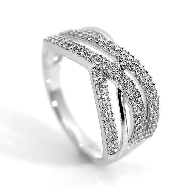 Hovedbilde Diamantring Fantasy hvitt gull 0.30 carat w.si