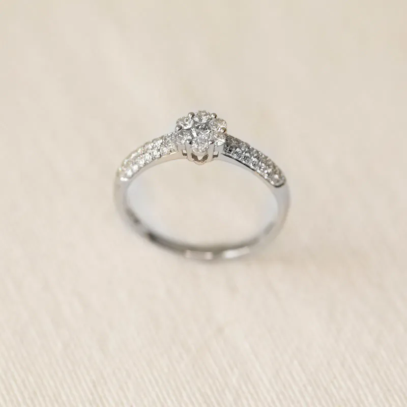 Diamantring med diamanter 0.50 ct w.si